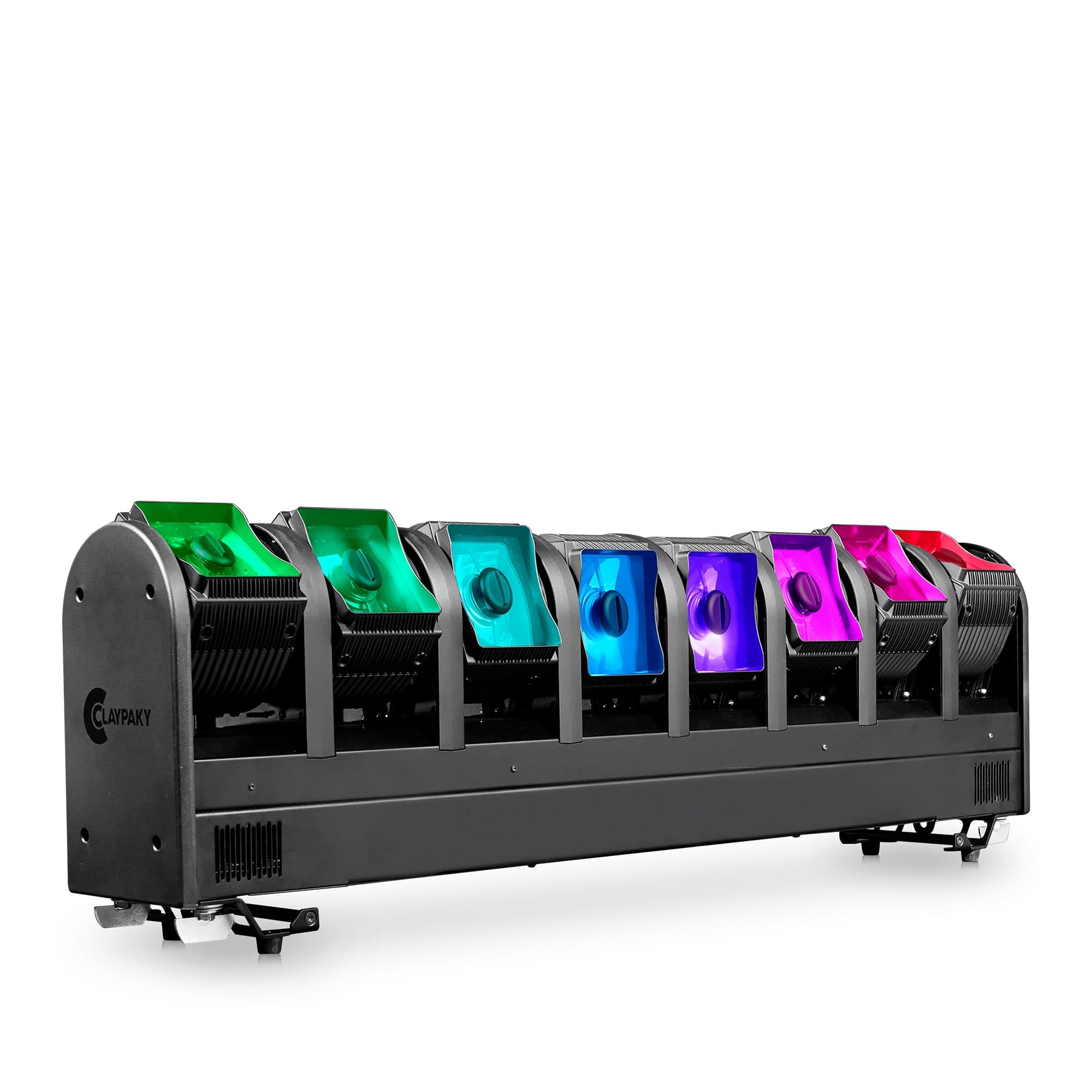 Claypaky Volero Wave LED bar of eight independent moving heads — studio render