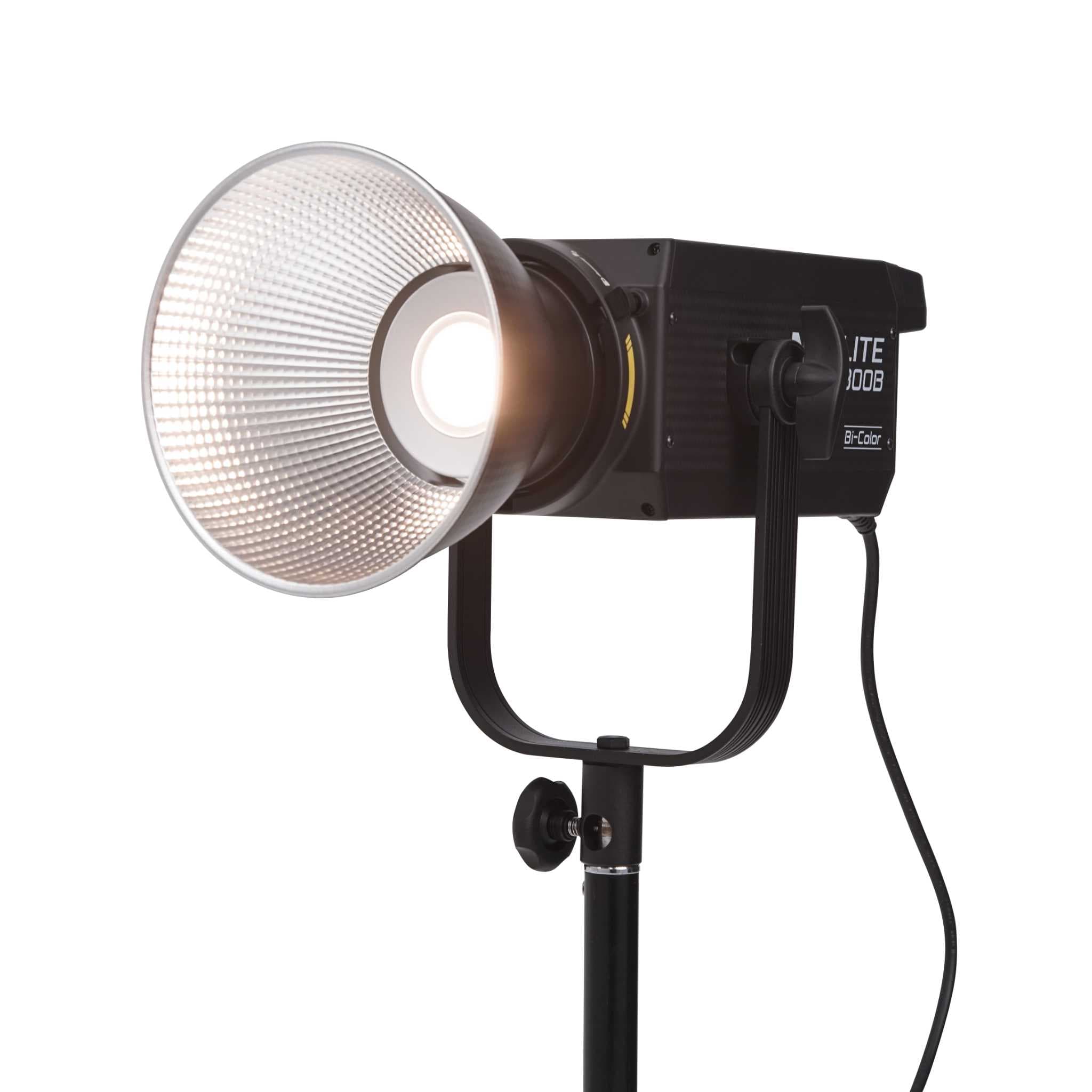 Nanlite FS-300B AC bi-colour LED spotlight — studio view