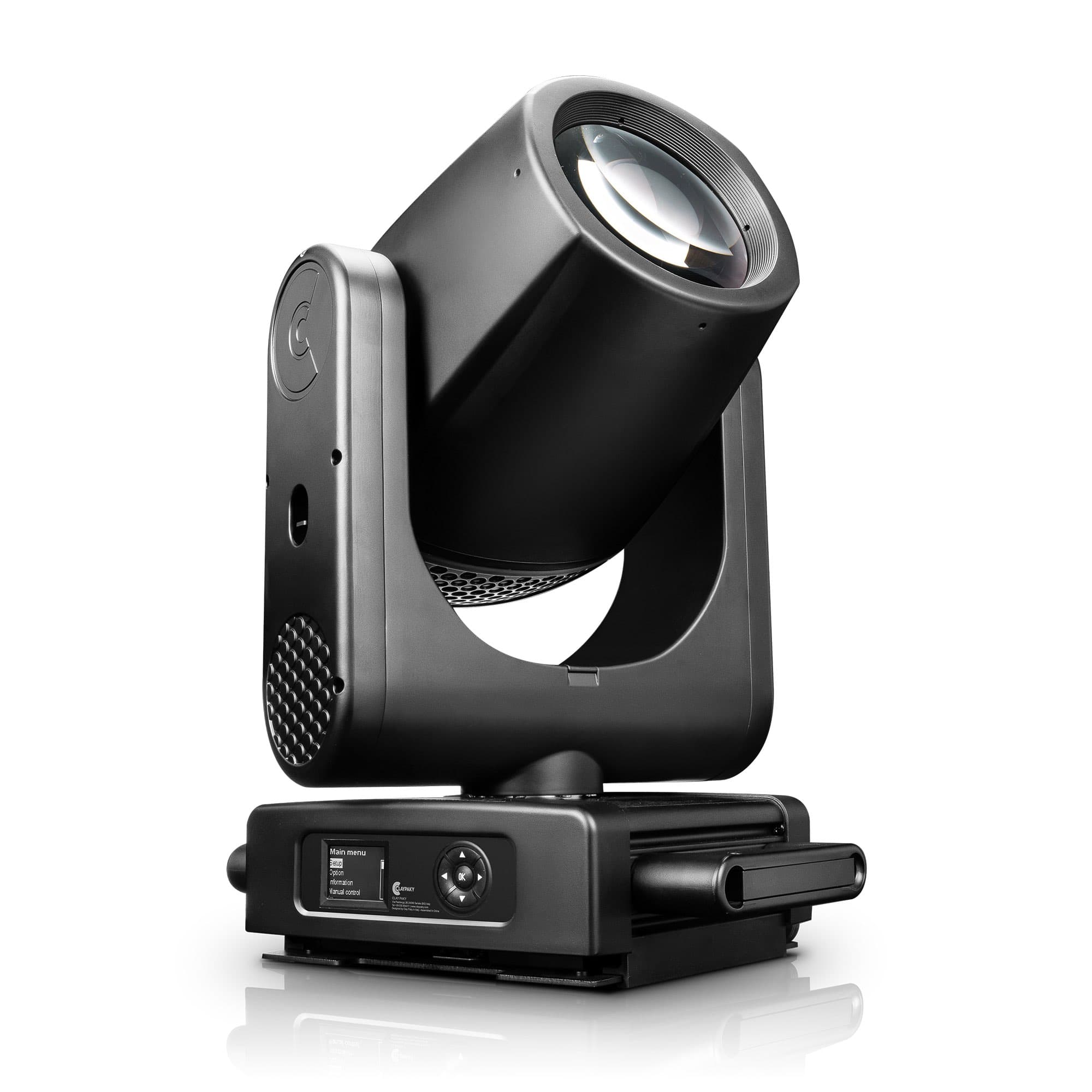 Claypaky Ultimo Sharpy beam moving head — three-quarter studio view