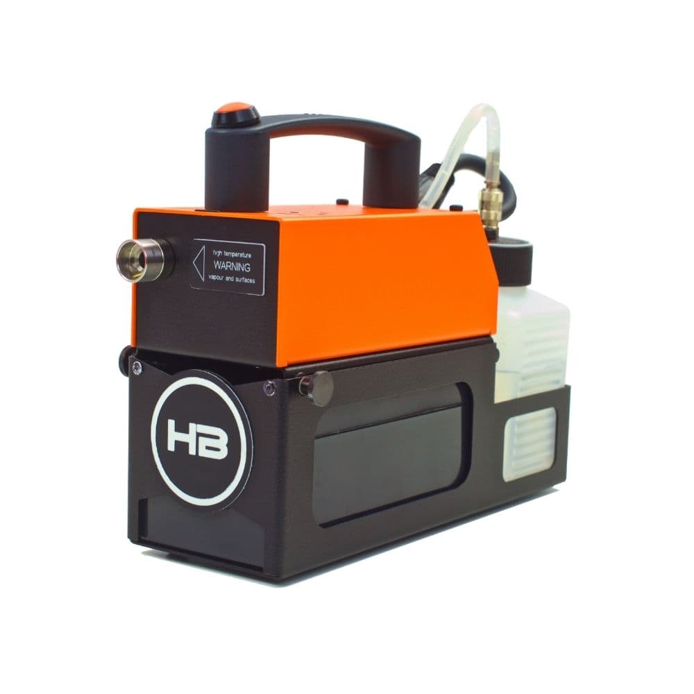 hazebase piccola battery-powered fog machine — three-quarter view