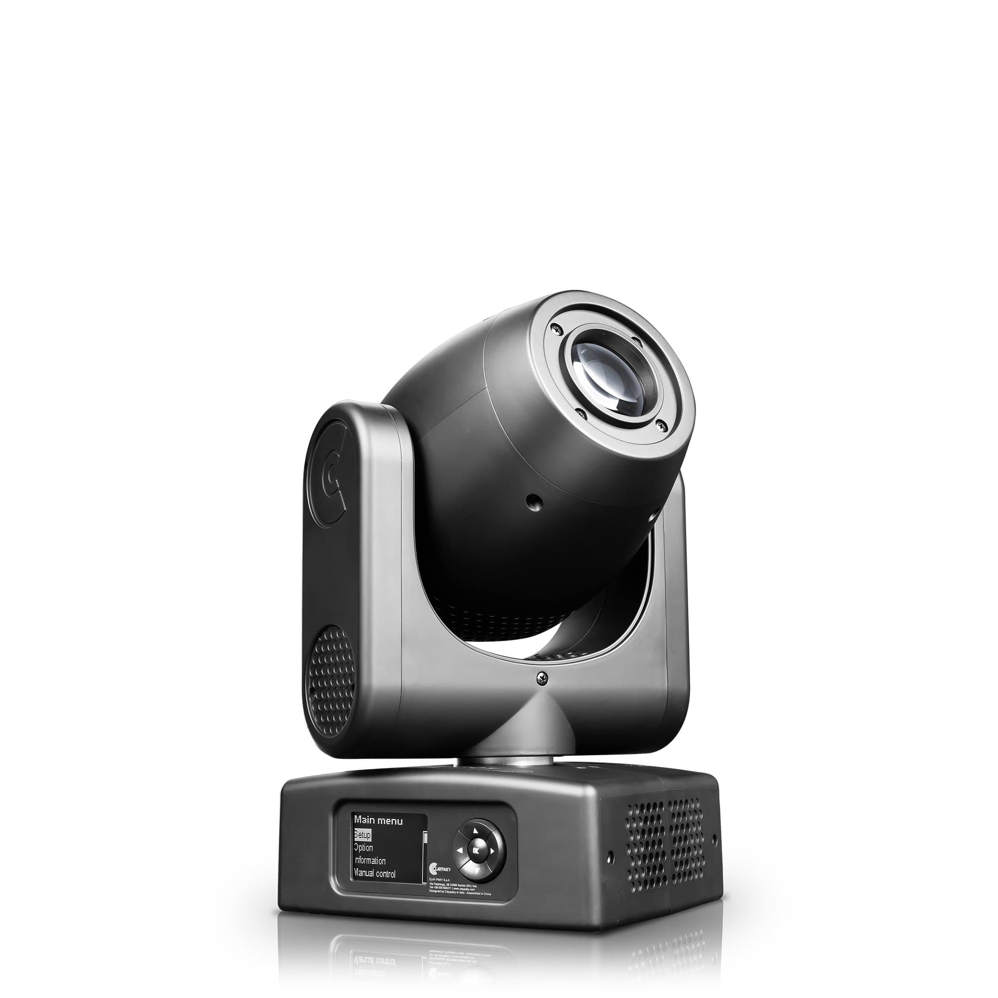 Claypaky Mini-B Spot compact LED spot moving head — three-quarter studio view