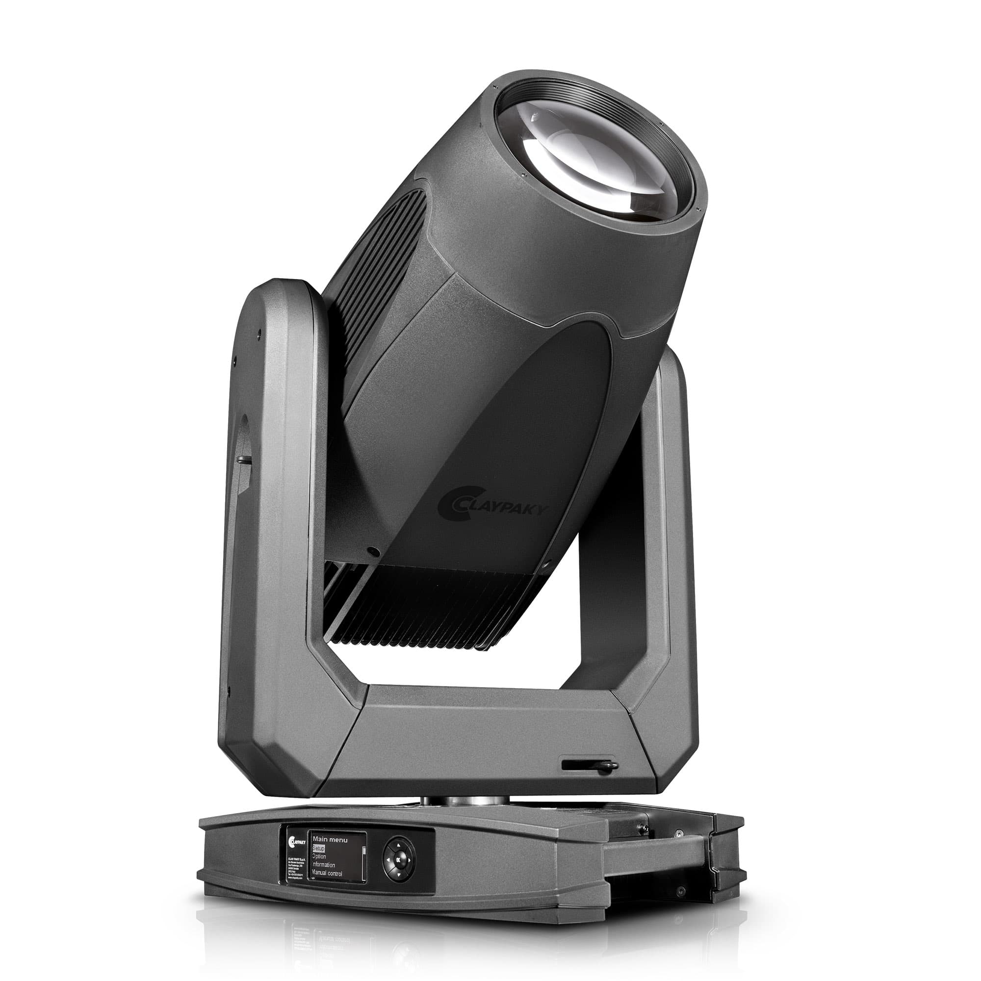 Claypaky Sinfonya Profile 600 RGBAL LED profile moving head — three-quarter studio view