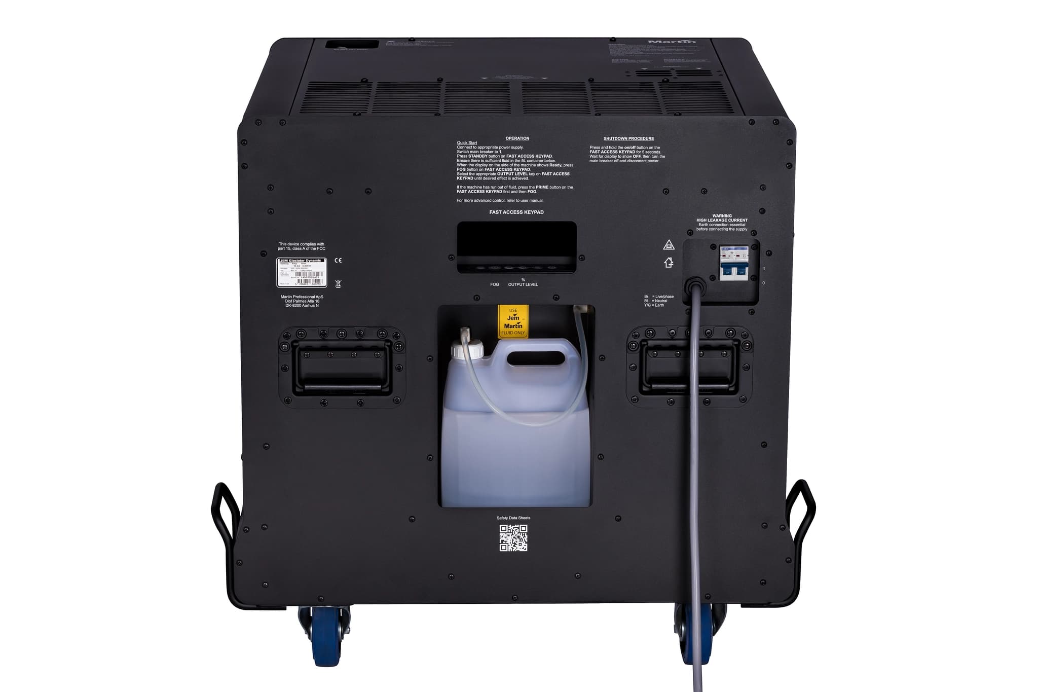 Martin JEM Glaciator Dynamic — rear and connections
