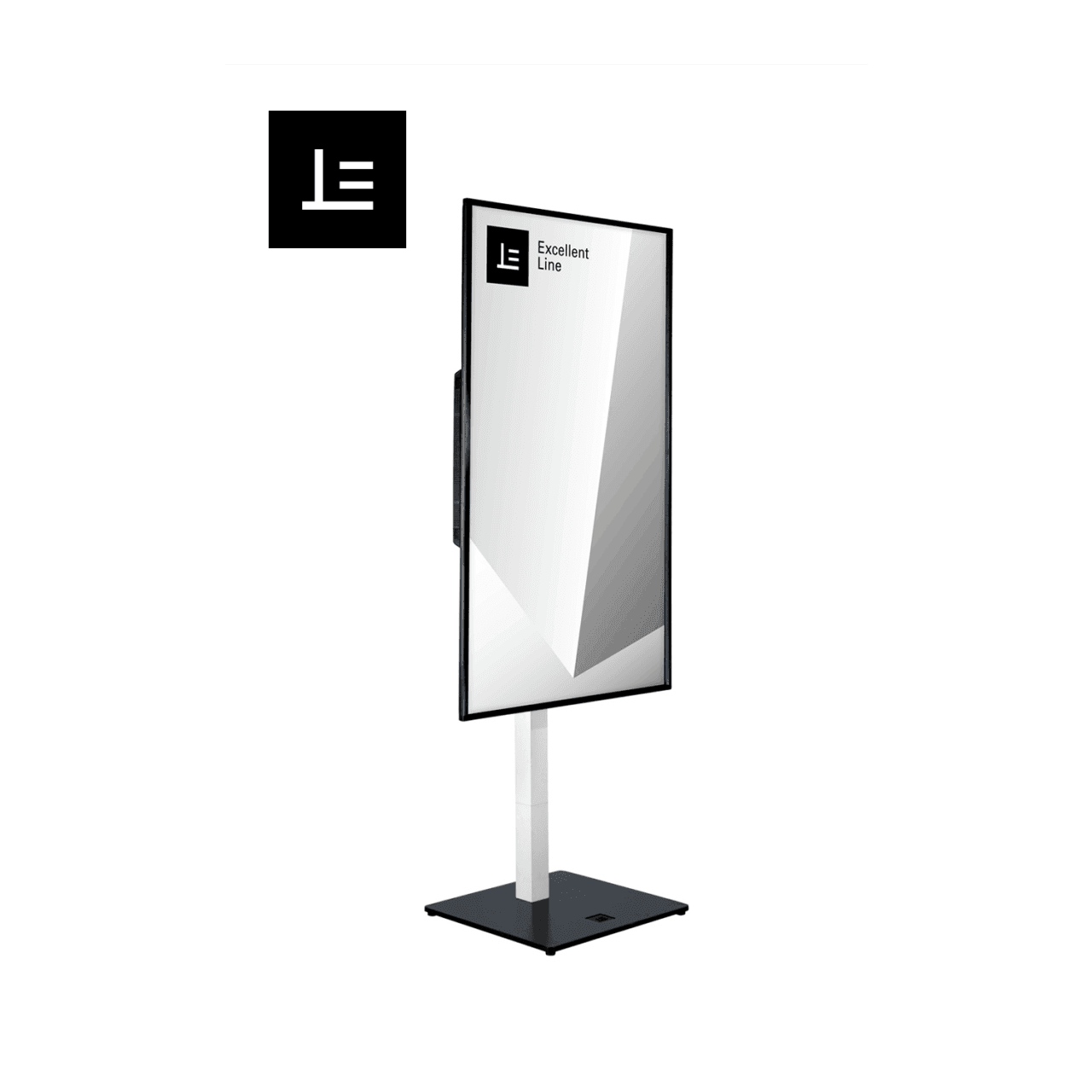 HOF Excellent Line S-Line design stand with a video display