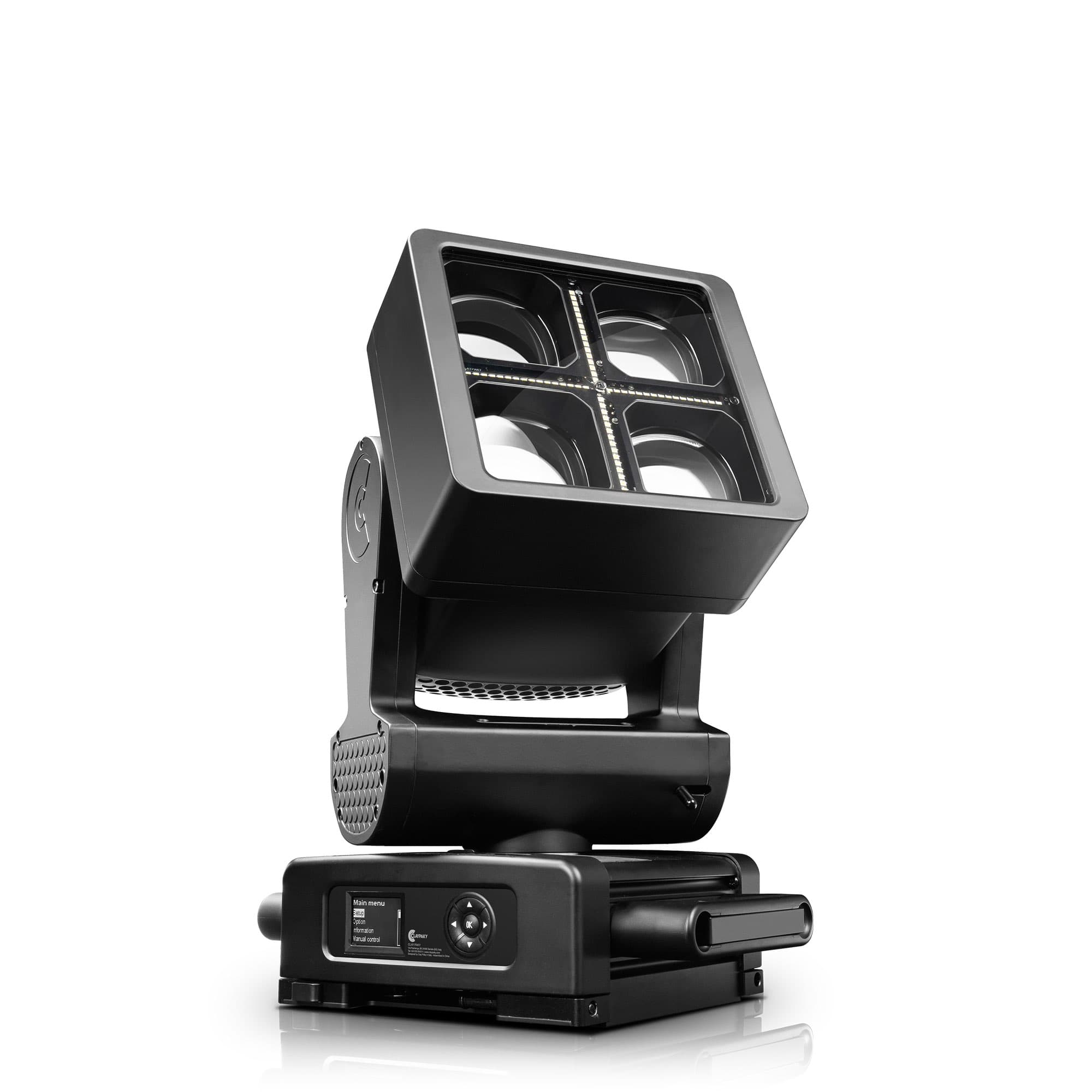 Claypaky Volero Cube IP66 hybrid moving head — studio render