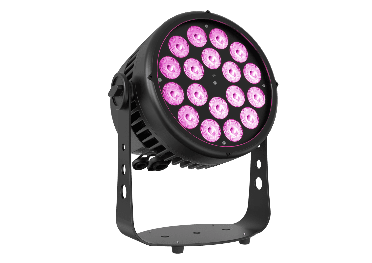 Triton Blue Aqua 180 — front view showing the 18 RGBWA+UV LEDs