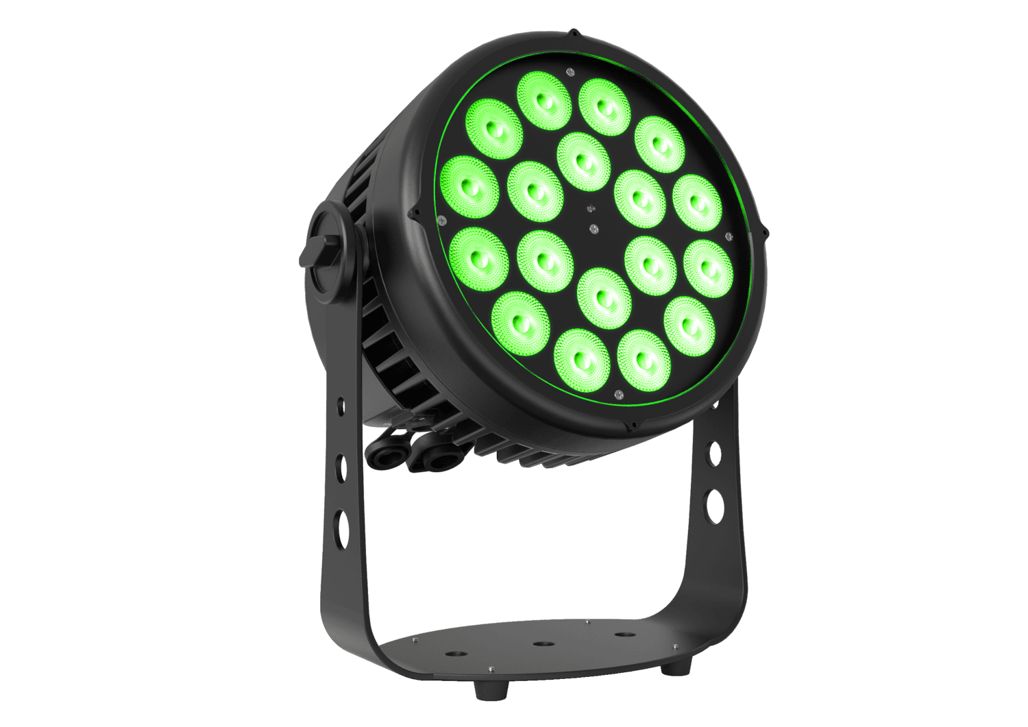 Triton Blue Aqua 180 IP65 outdoor LED par — three-quarter studio view