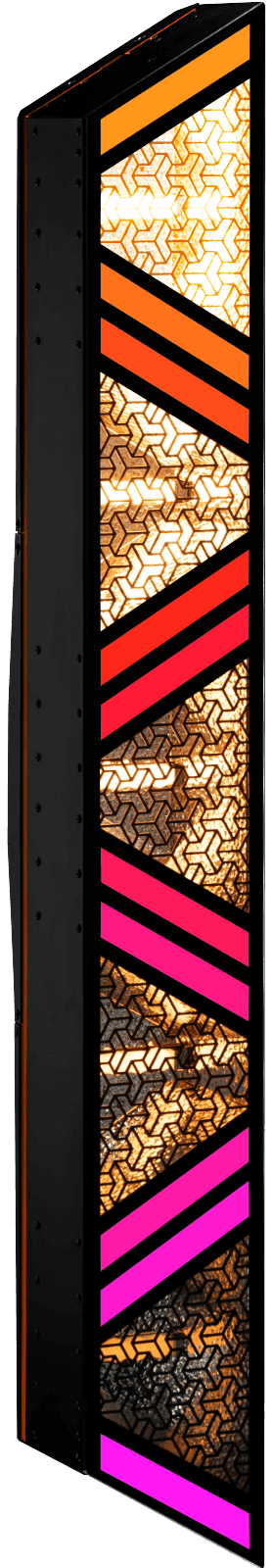 Portman S-TRIBE linear modular blinder — full studio render