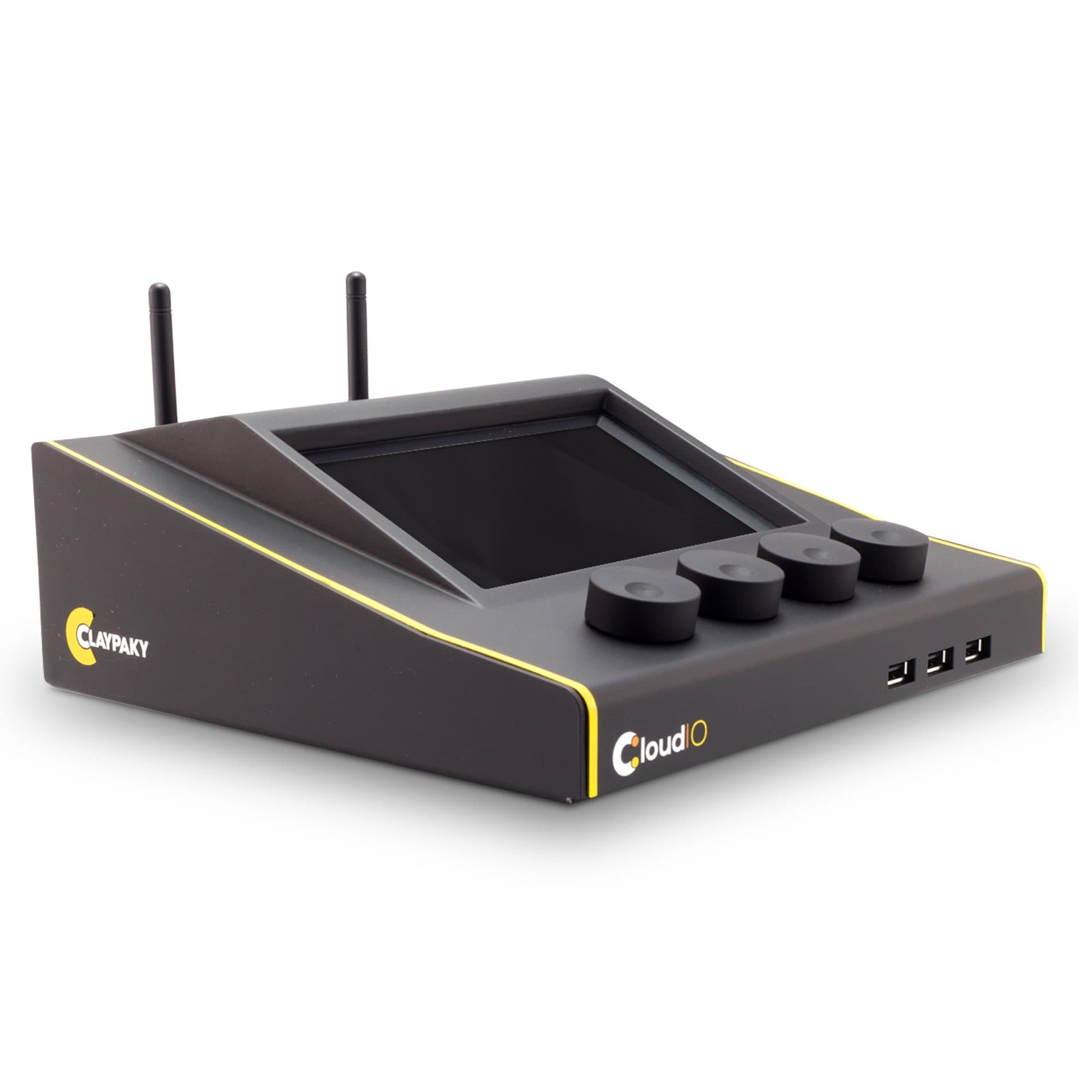 Claypaky CloudIO digital IoT maintenance device — studio view