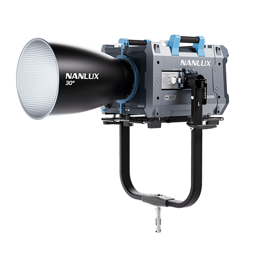 Nanlux Evoke 5000B bi-colour LED COB spotlight — studio view