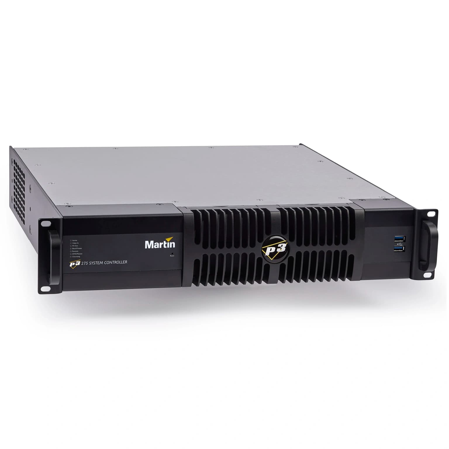 Martin P3-275 System Controller (4K) rack unit — front three-quarter view