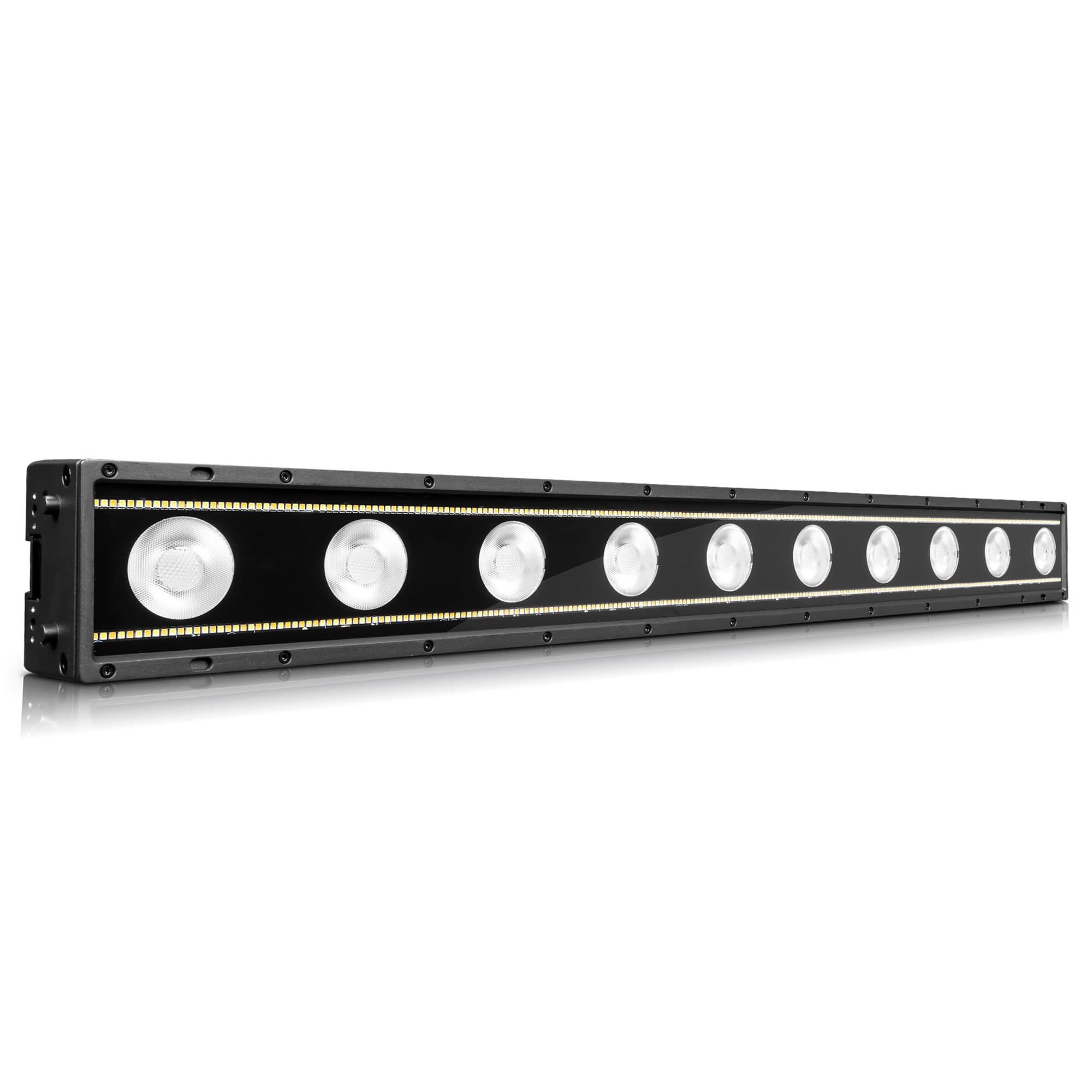 Claypaky Tambora Glare IP66 hybrid blinder / strobe bar — three-quarter studio view
