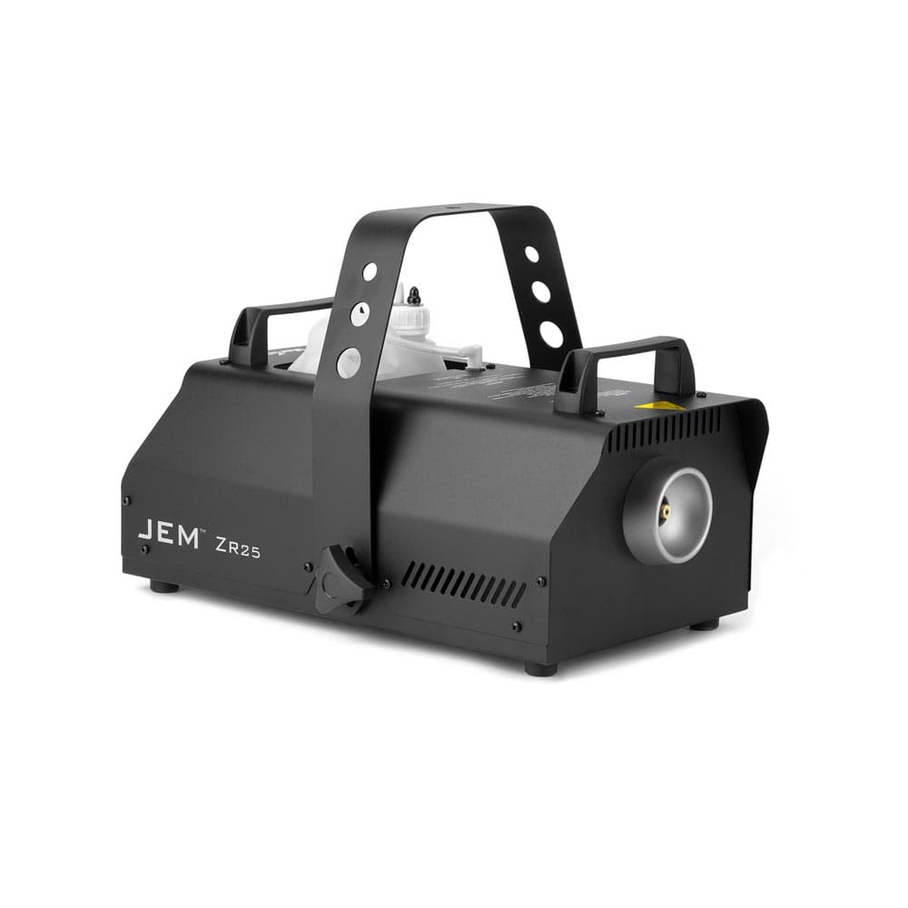 Martin JEM ZR25 compact professional fog machine — three-quarter studio view