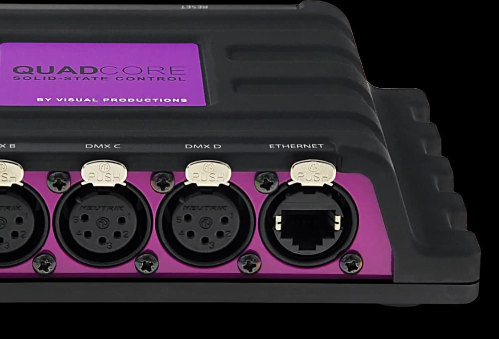 Visual Productions QuadCore four-universe lighting controller