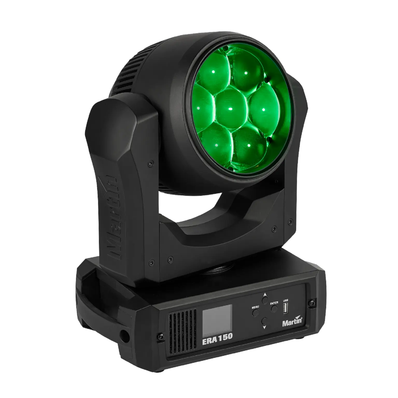 Martin ERA 150 Wash compact LED wash moving head — three-quarter studio view