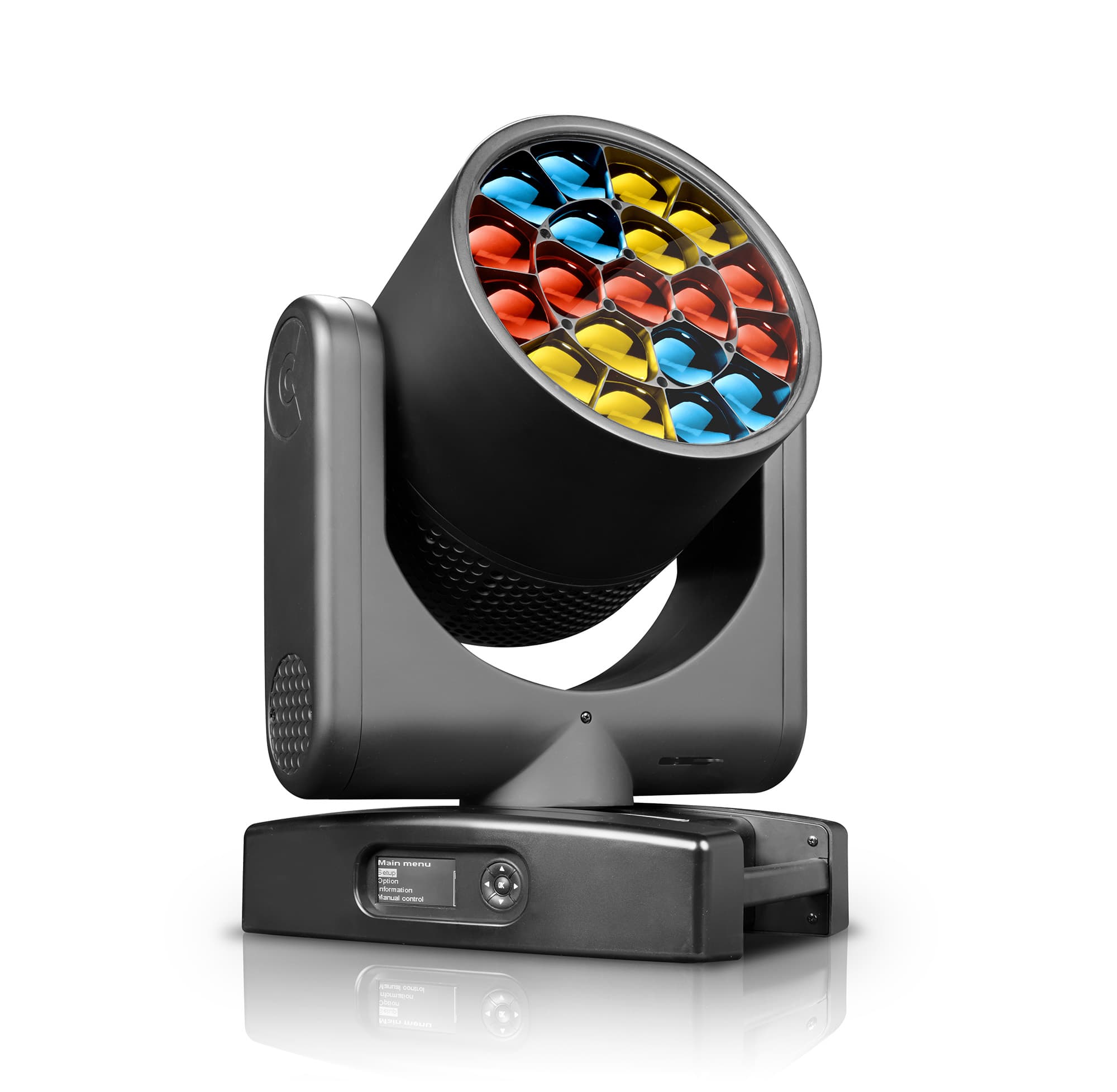 Claypaky HY B-EYE K15 Aqua — zoom extended with a coloured beam