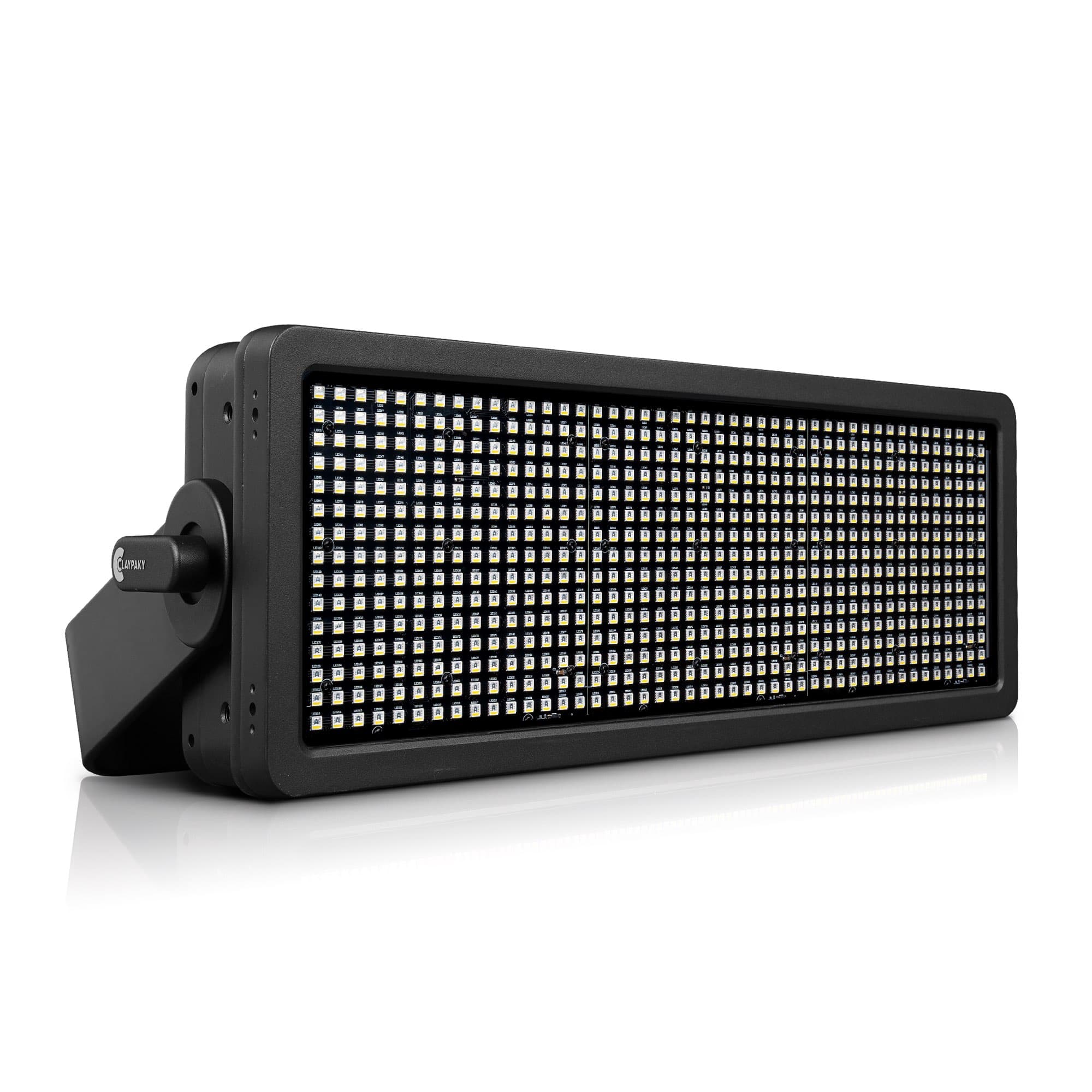 Claypaky Tambora Stormy IP66 strobe — three-quarter studio view