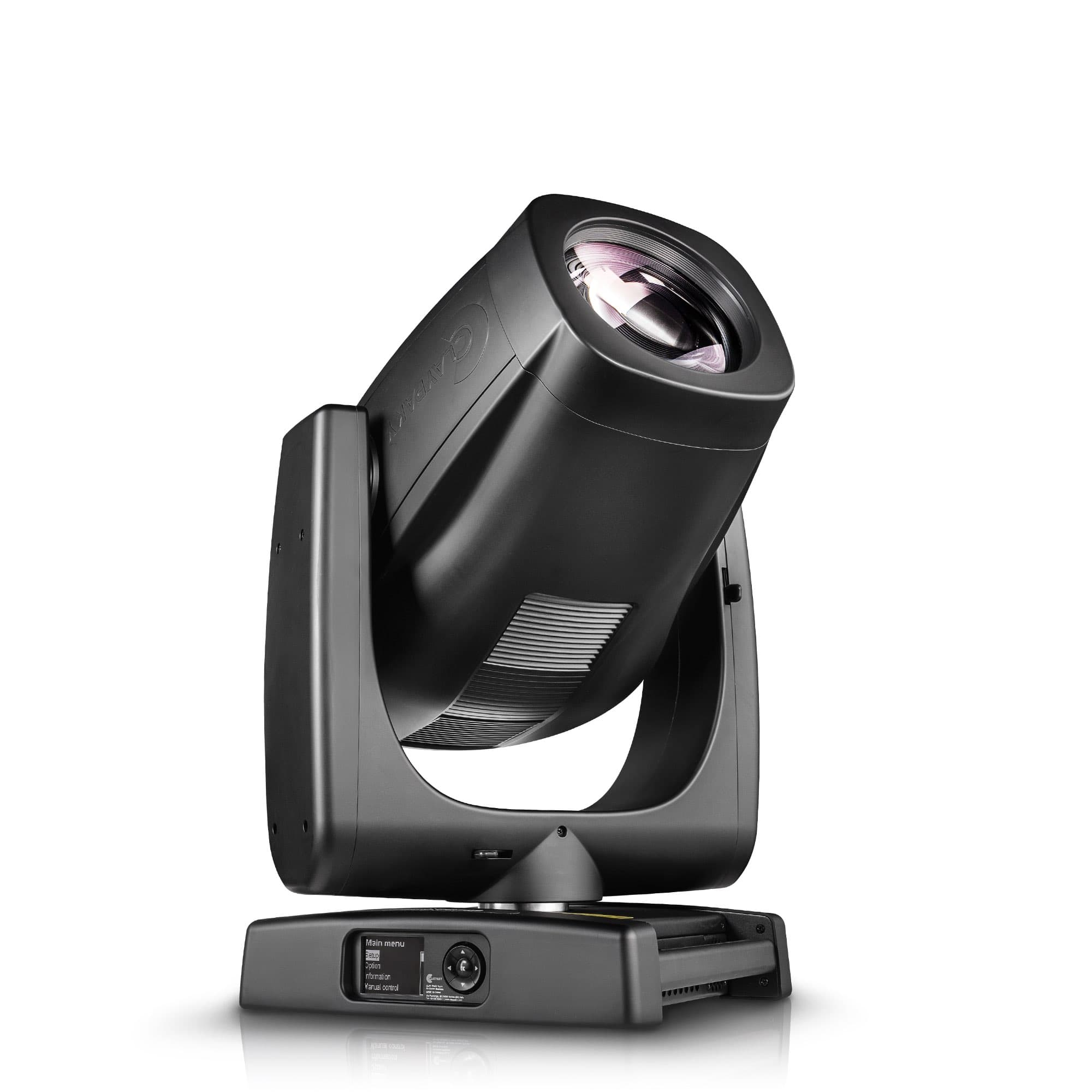 Claypaky Sharpy X Frame hybrid moving head — three-quarter studio view