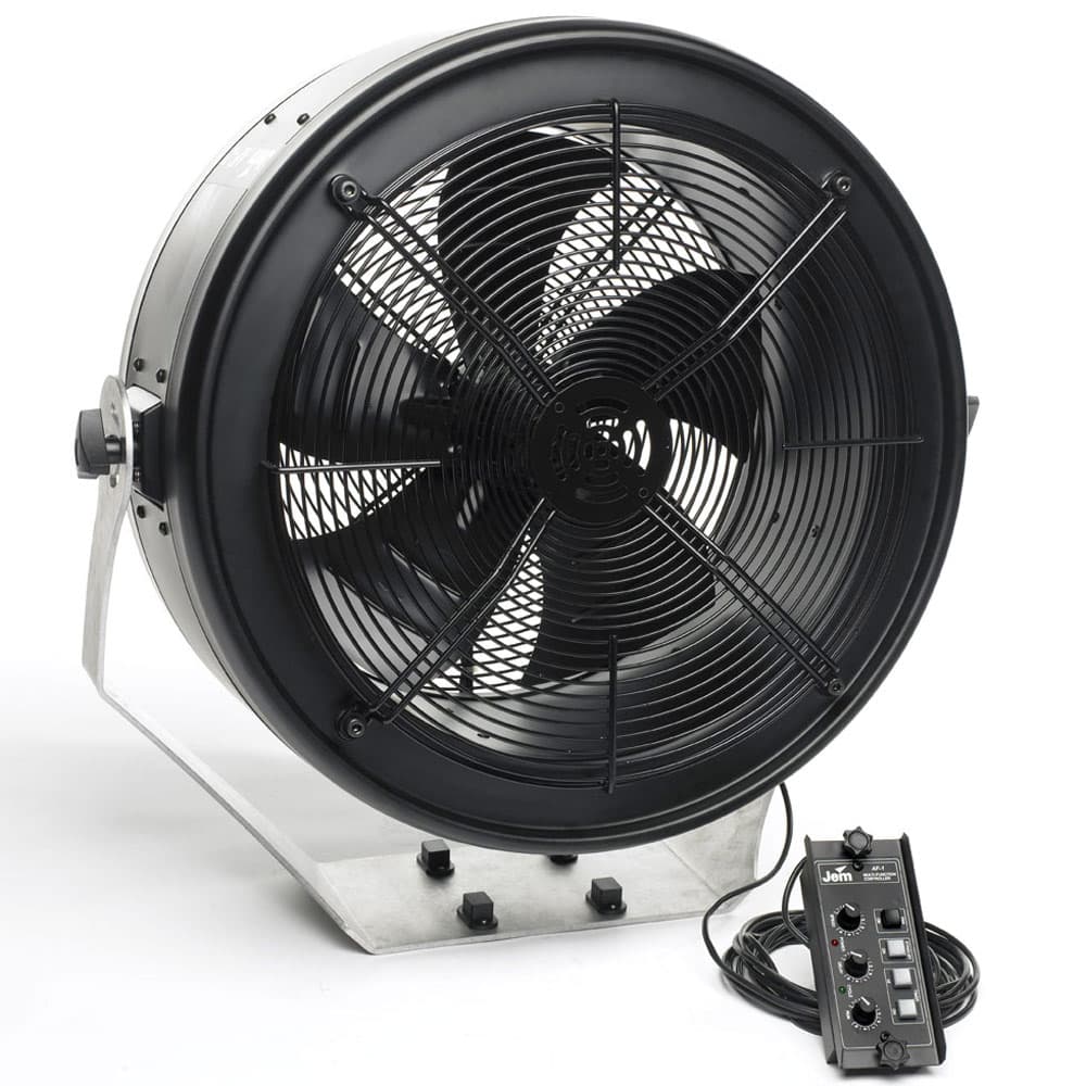 Martin JEM AF-2 24-inch DMX effect fan — three-quarter studio view