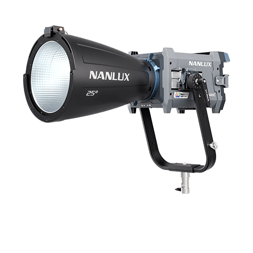 Nanlux Evoke 600C full-colour LED COB spotlight — studio view