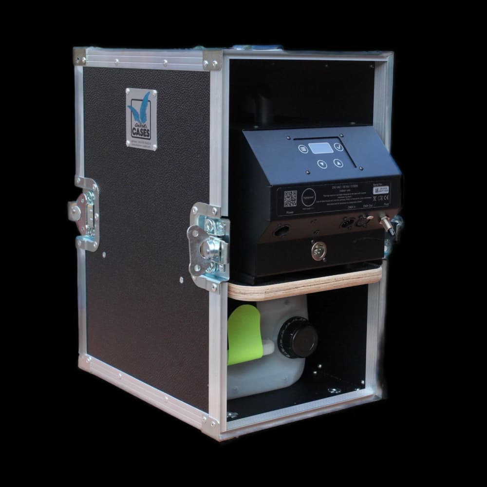 hazebase highpower² cased — rear of the flightcase